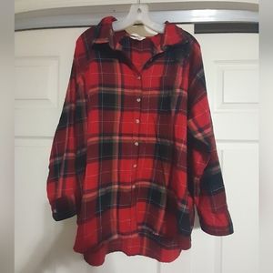 Terra and Sky Ladies Flannel Shirt